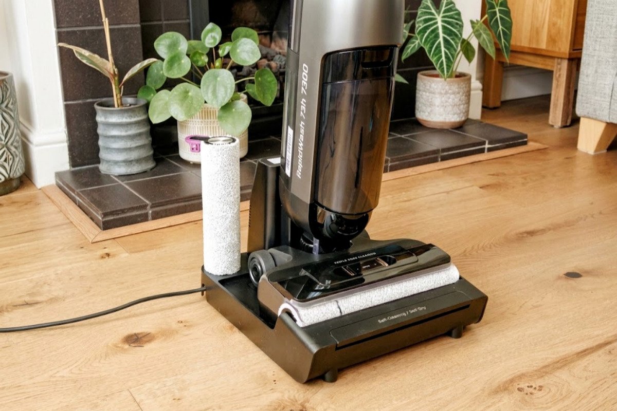 testing wet dry floor washer self-cleaning